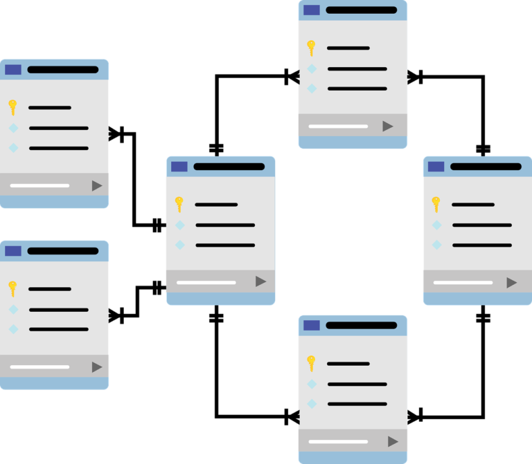 database schema, data tables, schema-1895779.jpg